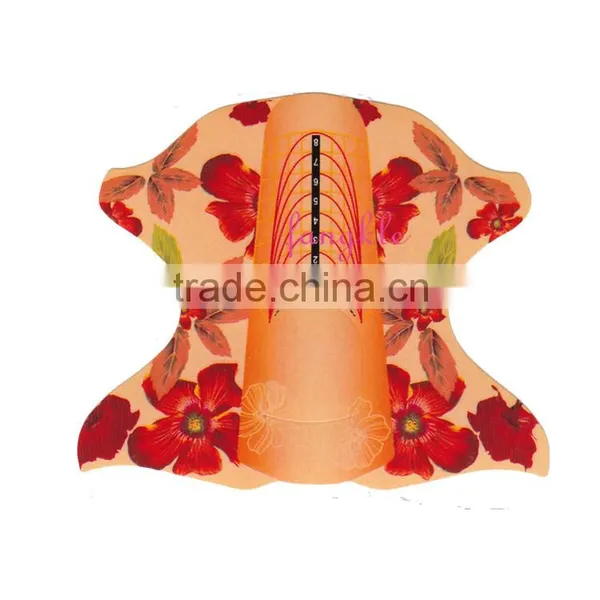 2016 Hotselling Good Quality Personal Care Flower Nail Extention Nail Form Private Label photo-2