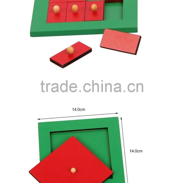 Montessori Materials in China Promotional Educational Toys Metal Squares photo-3