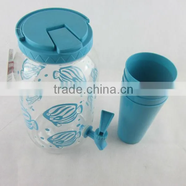 2015 Hot Selling Party Drink Set PET Camping Drink Set ,plastic Water Jar , Buffet Beverage Dispenser photo-4