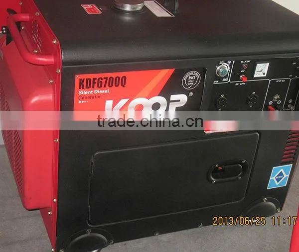 CE,EPA Sound Proof Diesel Generator-KOOP-KDF6700Q