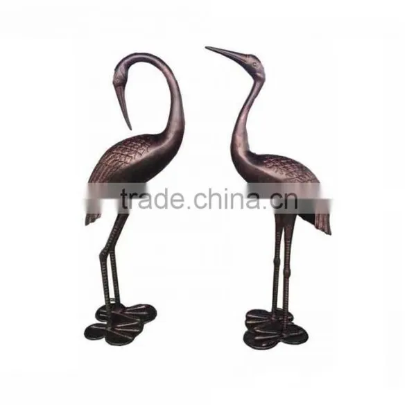 Upright and Preening Sculpture Crane Set photo-4