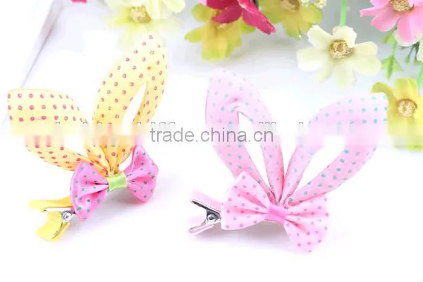 7cm Satin Rhinestone Hair Bow/ Baby Headband Glitter Bowknot With Diamond Ribbon photo-6