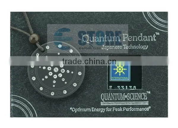 Super Star Design Lava Stone Japanese Quantum Scalar Energy Pendant With Authenticity Card and Chain photo-2