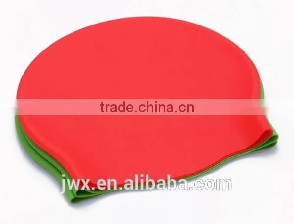 Red Silica Gel Swimming Cap Water-proof Swimming Pool Swimming Cap photo-4
