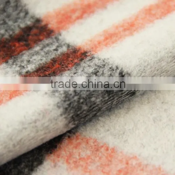 Plaid Jacquard Wool Knit Fabric for Women's Coat photo-2