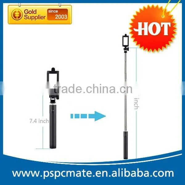 With wireless bluetooth shutter botton bluetooth selfie stick