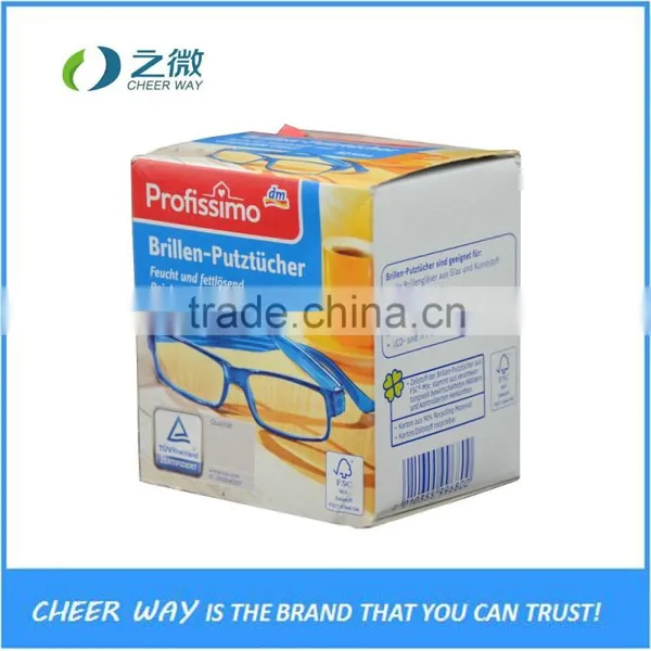 Individual Glasses Lens Screen Cleaning Wet Wipes photo-2