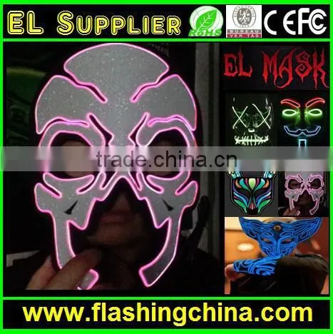 Hot Sell Led Flashing Mask el Party Face Mask for All photo-2