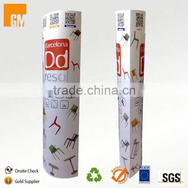 Flooring Advertising Cardboard Totem Display Stand photo-4