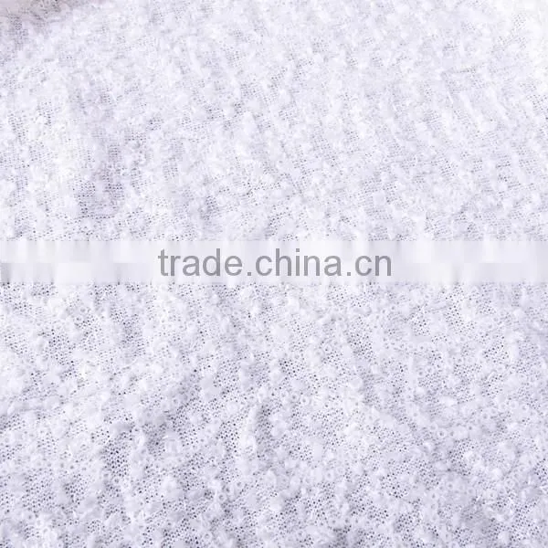Lint Fabric Bottom 2 mm Sequins Embroidery African Swiss Lace Fabric photo-5