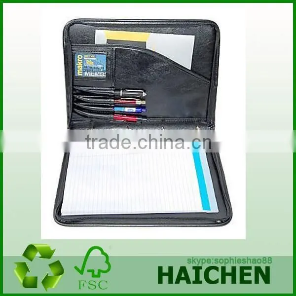 A4 EXECUTIVE CONFERENCE FOLDER ZIPPED CALCULATOR WITH NOTEPAD 4D RING BINDER [ photo-3