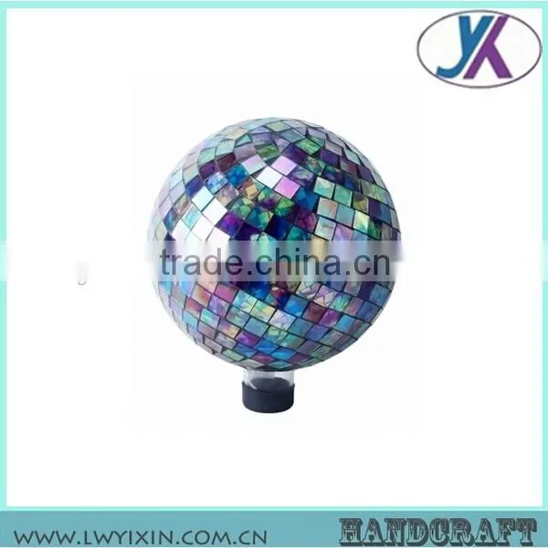 2016 Newest 10 Inches Mosaic Murano Glass Gazing Solar Garden Ball photo-3
