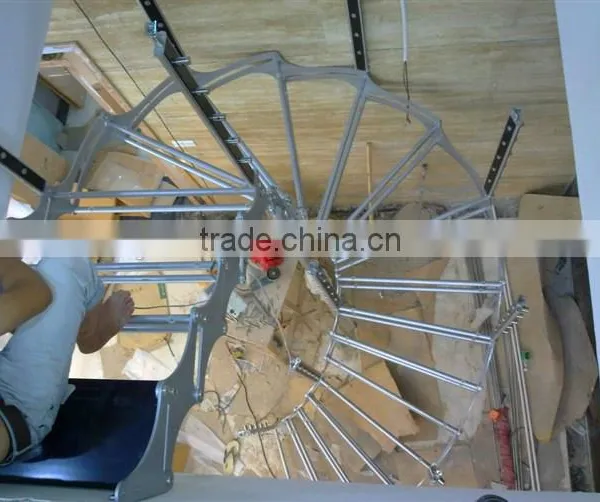 Customized Steel Curve Stairs Factory Supplier photo-4
