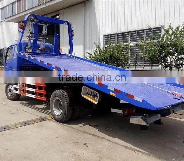 Blue Color 4*2 Forland Flatbed Tow Truck for Sale photo-3