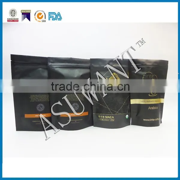 120capsules Food Supplements Packing Bags/black Printing Ziplock Stand up Pouch/eco Friendly Bags photo-2