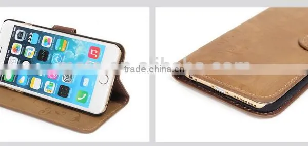 Best Selling Retro Design Mobile Phone Case Detachable Magnet Leather Case For IPhone 6 photo-3