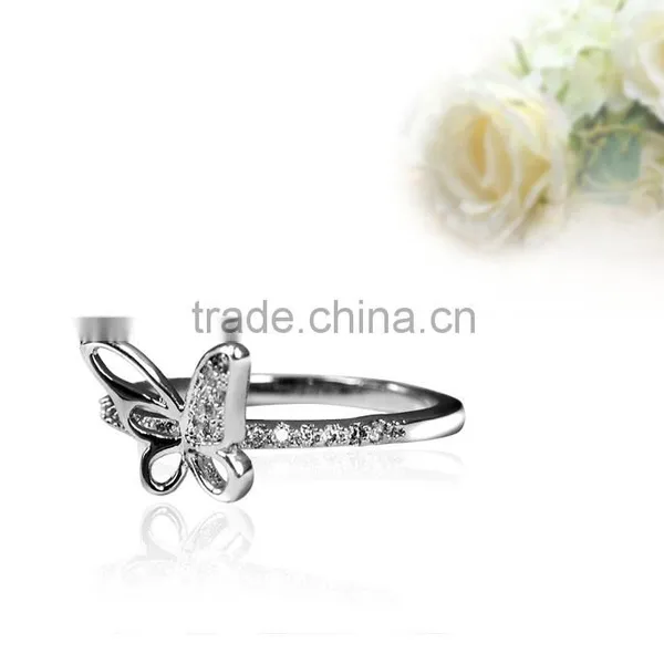 2016 Women's Fashion Brass Ring With Shiny CZ Jewelry photo-3