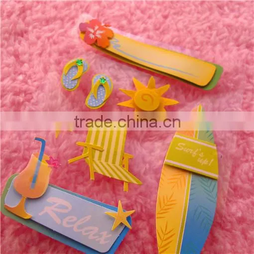 3D Handmade Sticker , Handmade Paper Stickers