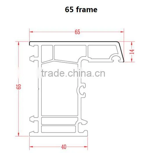 Upvc Profile Door and Window /65 Window Inward Sash photo-3