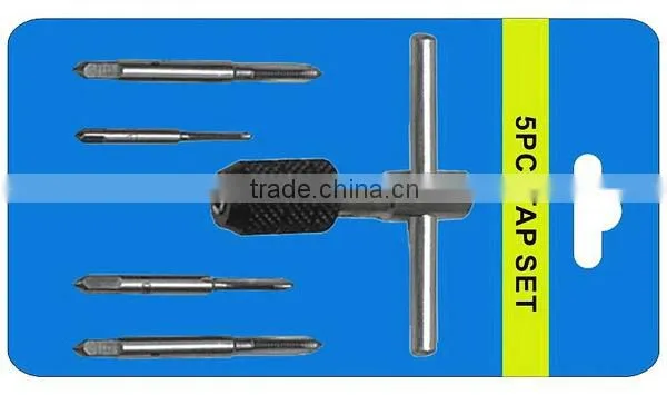 5- Piece Metric Small Tap Set Hand Tools With T Tap Wrench photo-5