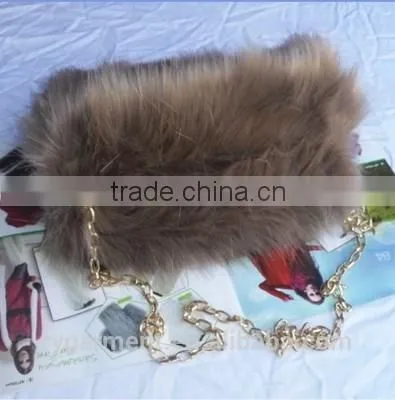 Faux Fur Handbag Purse Shoulder Bag Cross Body Bag