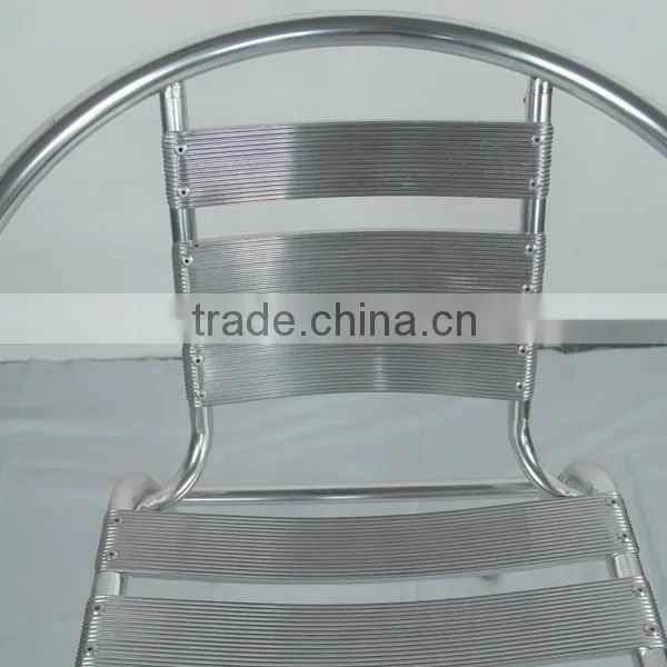Low Price Good Quality Ourdoor Garden Dining Aluminum Stacking Chair YC001 photo-6