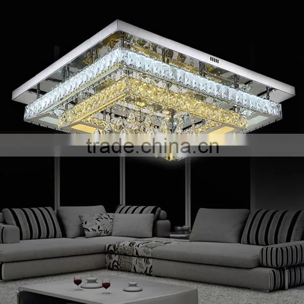 Modern Crystal Ceiling Lights K9 Crystal Steel Body Square Modern Crystal Chandelier photo-4