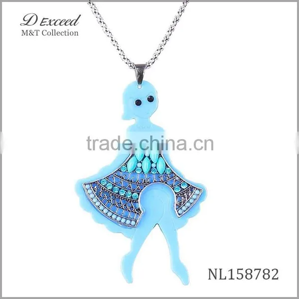 Cute Doll Pendant Necklace Fashion New Design Necklace 2015 NL158777-83 photo-6