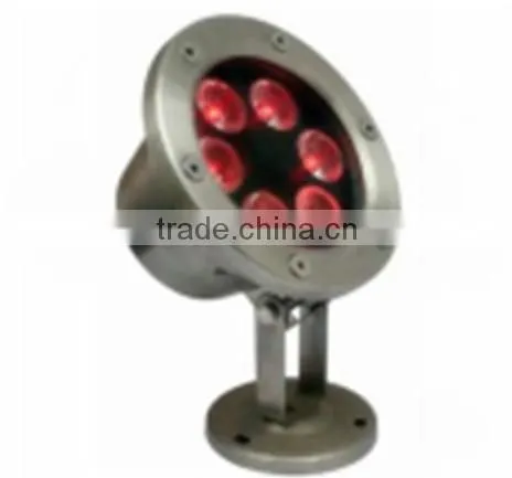 6W LED Underwater Light Swimming Pool Fishing Pond Fountain Round Spot Floodlight 85-265V Green|Blue|Red