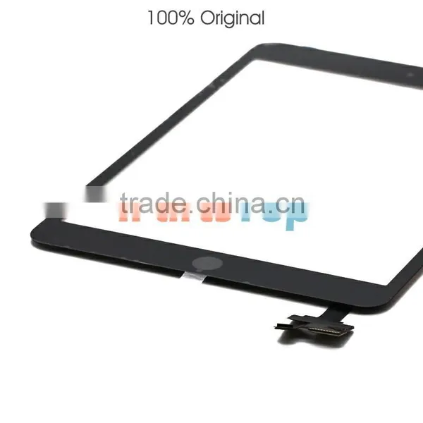 Whosale 100% Original Front Touch Screen Digitizer With IC Assembly For IPad Mini,With Original Adhesive Home Button Assembly photo-3
