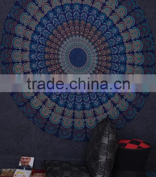 Exotic Indian Block Printed Tapestry Wall Decor Throw Table Cover 100% Cotton Bedspread Indian Jaipur Manufacturer & Wholesaler