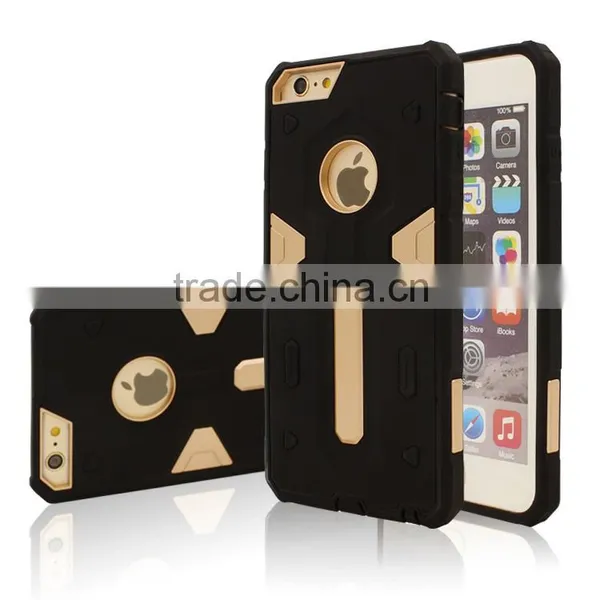 High Quality TPU+PC Armor Hard Back Caseolopy Case For IPhone 6 Plus