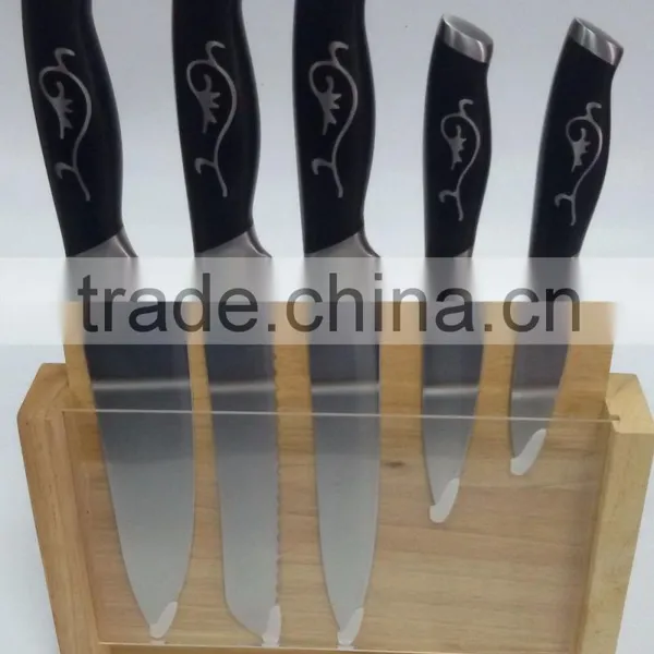 High-grade Stainless Steel Chef Knife Inlaid Steel Head
