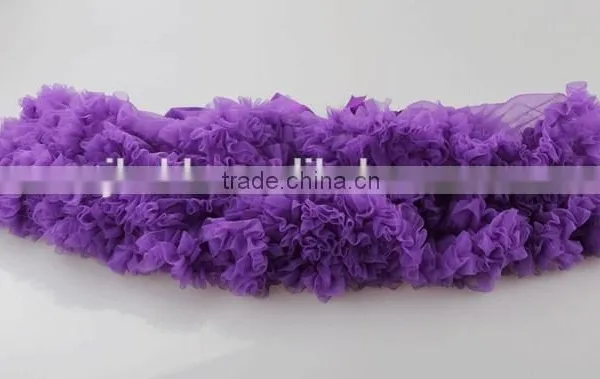 Purple Ruffled Fluffy Tutu Skirt With Bow photo-2