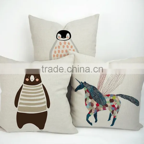 Printed Pattern and Decorative,Car,Chair Use Linen/cotton Pillow Cover