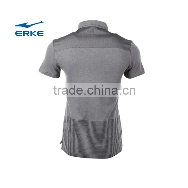 ERKE Mens Casual Micro Collar 100% Cotton Short Sleeve Polo t Shirt for Wholesale/OEM photo-4