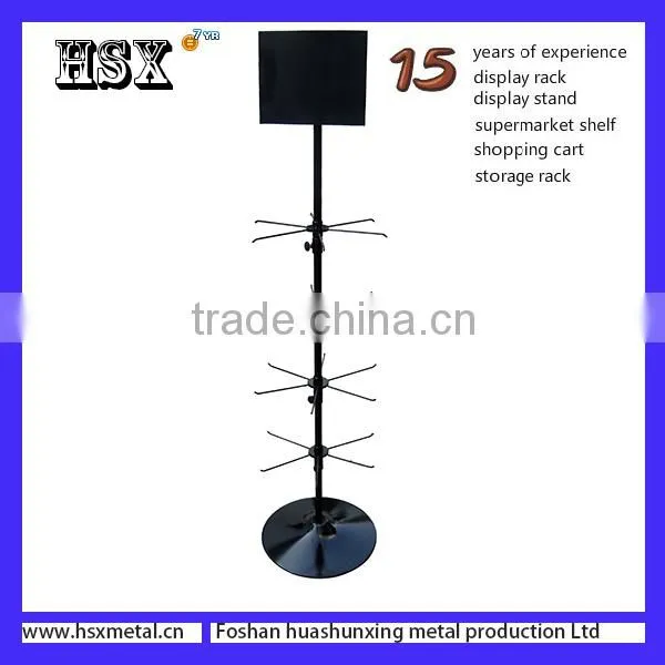 3 Tiers Wholesale Rotating Hanging Clothing Display Rack HSX-S1043 photo-3
