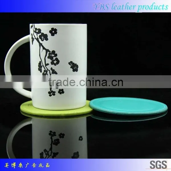 Bulk Leather Coaster Wholesale China Supplier Custom Leather Cup Coaster photo-2