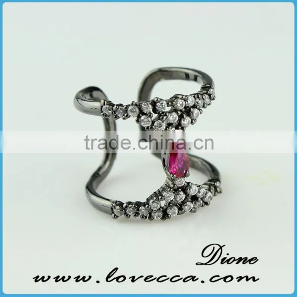 2015 Fashion Jewelry Ring!latest Weddingring Design!micro Pave Diamond Setting Ring-925 Silver China Wedding Ring photo-4