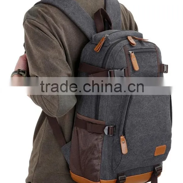 Black Custom Canvas Backpack photo-4