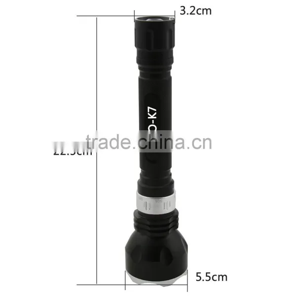 2000LM Super Bright XM-L L2 LED Waterproof Underwater Diving Flashlight Torch+2*18650 3000mAh Rechargeable Battery+Charger photo-3
