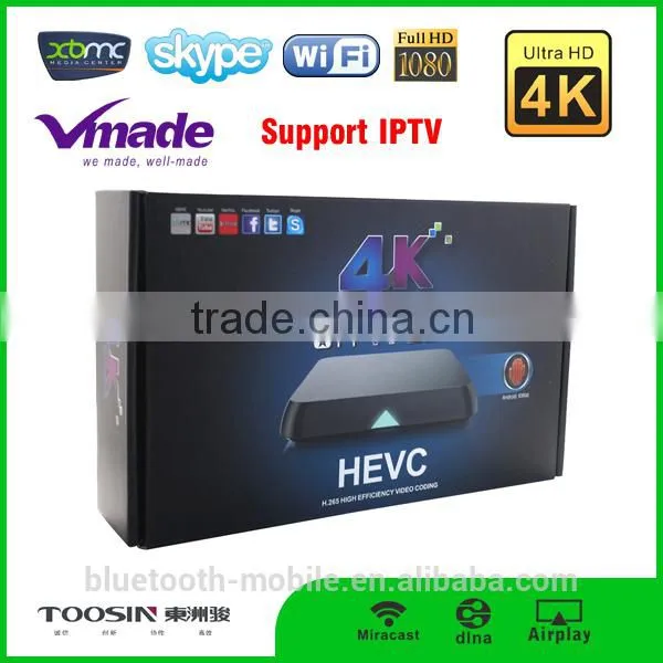 Factory Direct Price Amlogic S812 CBMC Quad Core 2G+8G 5G WIFI BIUETOOTH INTERNET SET TOP BOX Smart Android tv Box photo-3