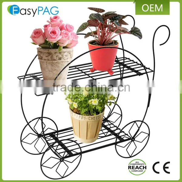 Fancy Design Iron Metal Wire Flower Plant Stand
