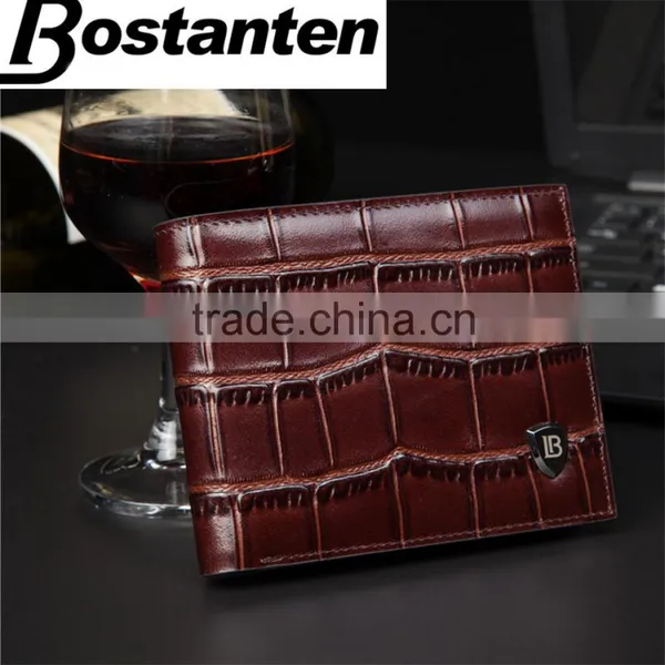 Branded Alligator Pattern Top Grain Leather Men Wallet With Good Quality photo-6