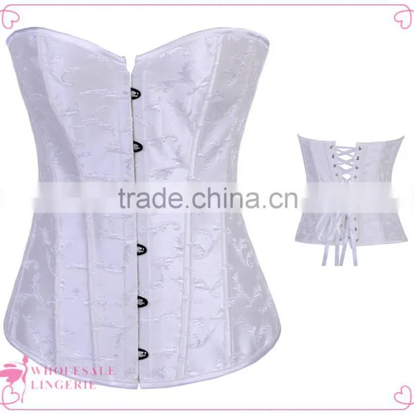 White Corset Tops to Wear Out Cheap Corset for Sale photo-2