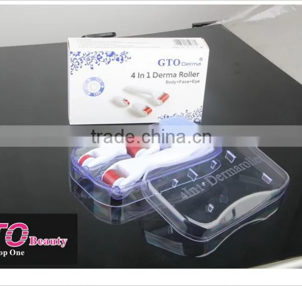 2015 Newest Factory Big Sale 300/720/1200 Pins Microneedle Roller 4 in 1 Derma Roller photo-2