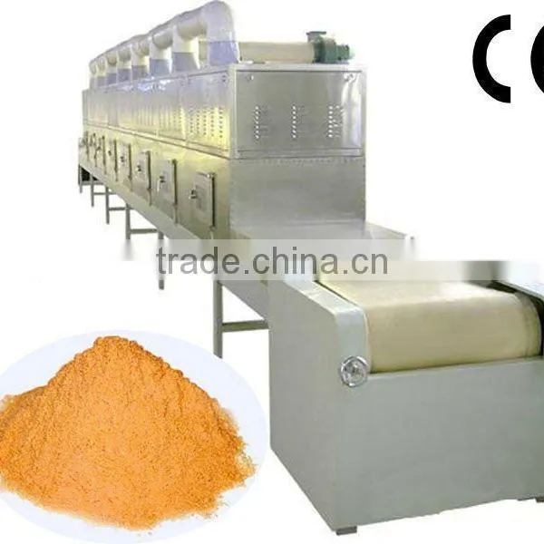 Industrial Tunnel Conveyor Belt Type Microwave Oven for Drying and Sterilizing Egg Yolk Powder