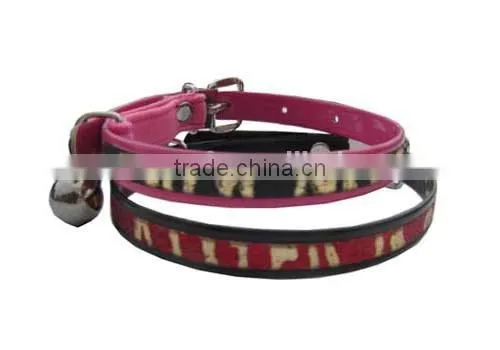Glitter Leather Adjustable Collars For Cat