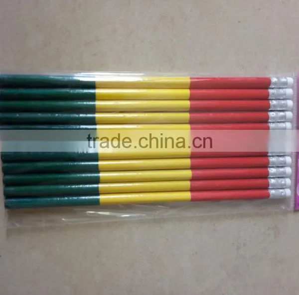 Wholesale Black Lead Wooden Pencils With Erasers photo-3