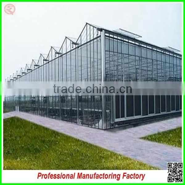 China Commercial Large Span Garden Greenhouse for Sale With Drip Irragation System photo-3